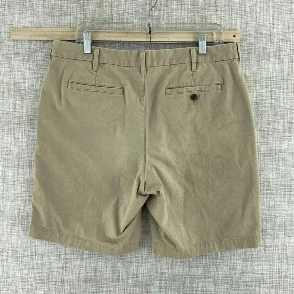 Lands End Cotton Chino Shorts Mens 36 Tan 0111